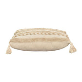 Pernuta decorativa Rozi Boho, Bej, 45x45 cm, imagine suplimentara