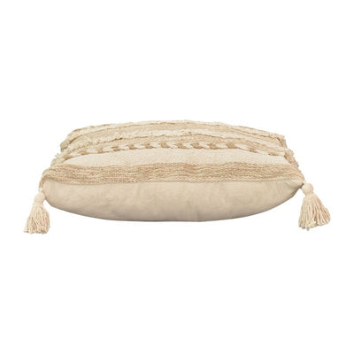 Pernuta decorativa Rozi Boho, Bej, 45x45 cm, imagine suplimentara