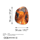 Pictură decorativă din sticlă temperată UV-1082, Multicolor, 50x70 cm