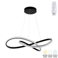 lustra Plafonieră cu LED Artisun, metal negru, 56x100 cm