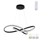 Plafonieră cu LED Artisun, metal, negru, 56x100 cm