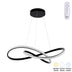 lustra Plafonieră cu LED Artisun, metal negru, 56x100 cm