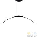 lustra Plafoniera cu LED Ledo, metal, Negru, 120cm