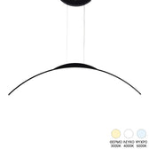 lustra Plafoniera cu LED Ledo, metal, Negru, 120cm