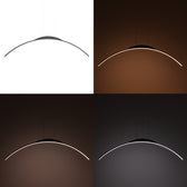 Plafoniera cu LED Ledo, metal, Negru, 120cm, 120x2x10 cm, imagine suplimentara