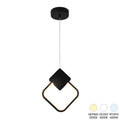 lustra Plafoniera LED cu functie de iluminare Gardio I, metal, Negru, 23x2x23 cm
