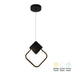 lustra Plafoniera LED cu functie de iluminare Gardio I, metal, Negru, 23x2x23 cm