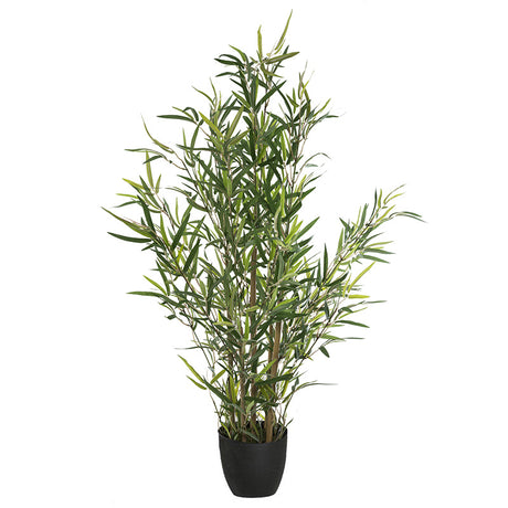 Planta artificiala ghiveci Verde 10, Negru/Verde, 63x55x90 cm