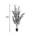 Planta decorativa Arbore de maslin în ghiveci, Verde, sintetic, Înaltime 160cm, imagine suplimentara
