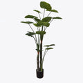 Planta Artificiala Plantă decorativă artificială cu ghiveci Taro Plant, Plastic/Textil, 90x180 cm
