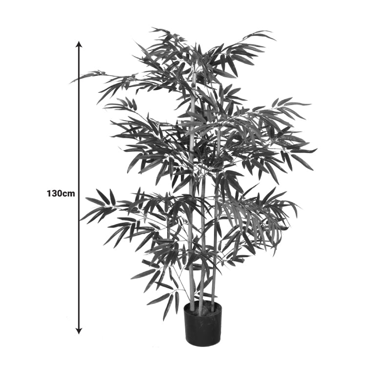 Planta decorativa Bambusghiveci, verde, H130cm