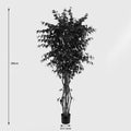 Planta decorativă cu ghiveci Banyan, Verde, Sintetic, 95x180 cm, perspectiva suplimentara