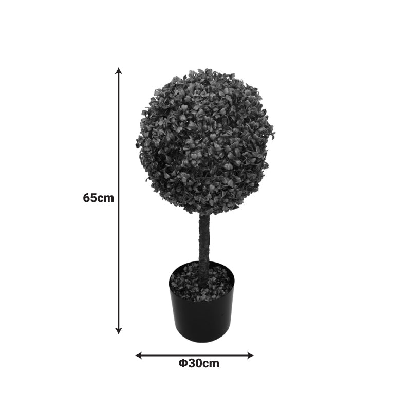Planta decorativa cu ghiveci, Bolla I, Verde, Plastic, 30x65 cm, imagine suplimentara