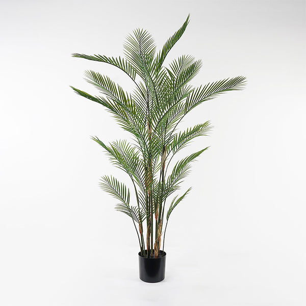 Plantă decorativă cu ghiveci Kwai, Sintetic, Verde, 125x180 cm