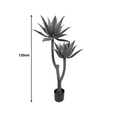 Planta decorativa cu ghiveci Lotus, polipropilena, Înaltime 120 cm, imagine suplimentara