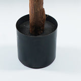 Plantă decorativă cu ghiveci Musa, Plastic, Negru, 105x180 cm