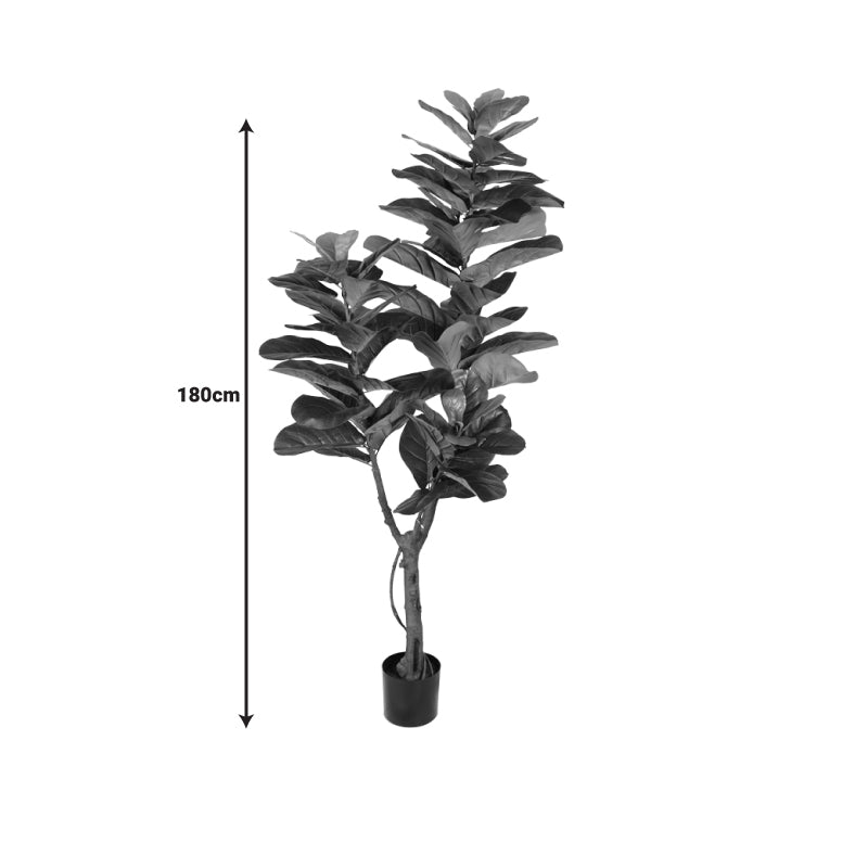 Planta decorativa Fiddlehead Ighiveci, verde, H180cm