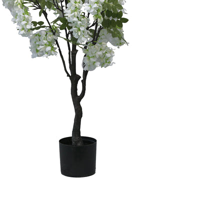 Planta decorativa Floarea de fasoleghiveci, alb, 125 cm, detaliu produs