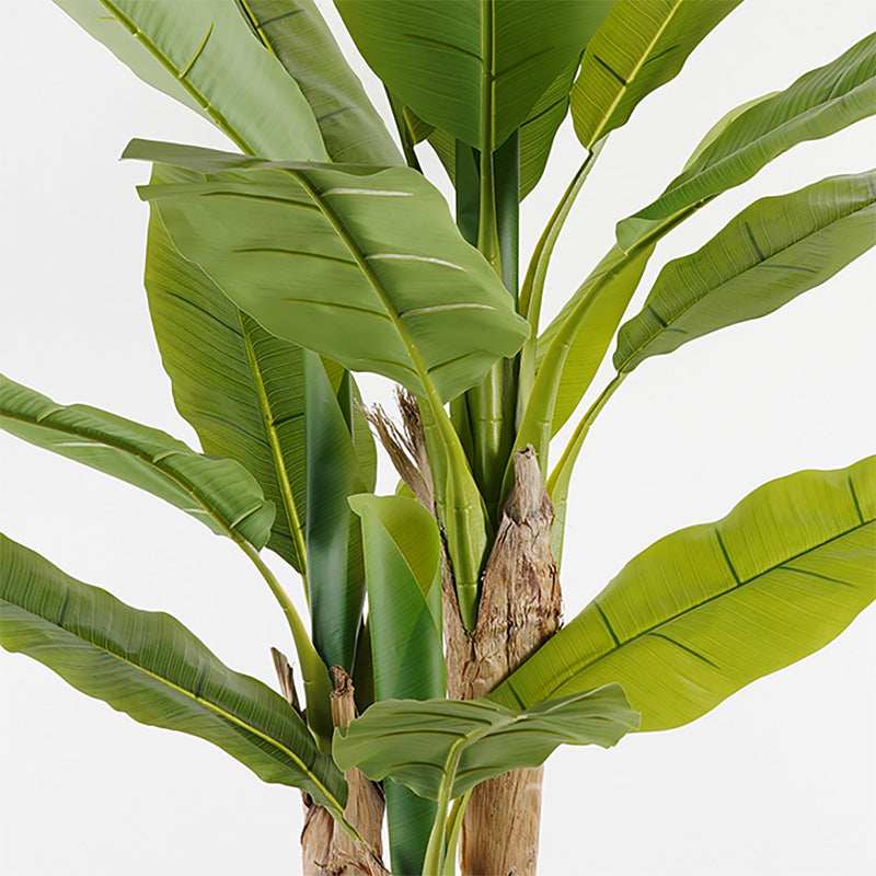 Plantă decorativă în ghiveci Banana Tree, Sintetic, Verde, 53x190 cm