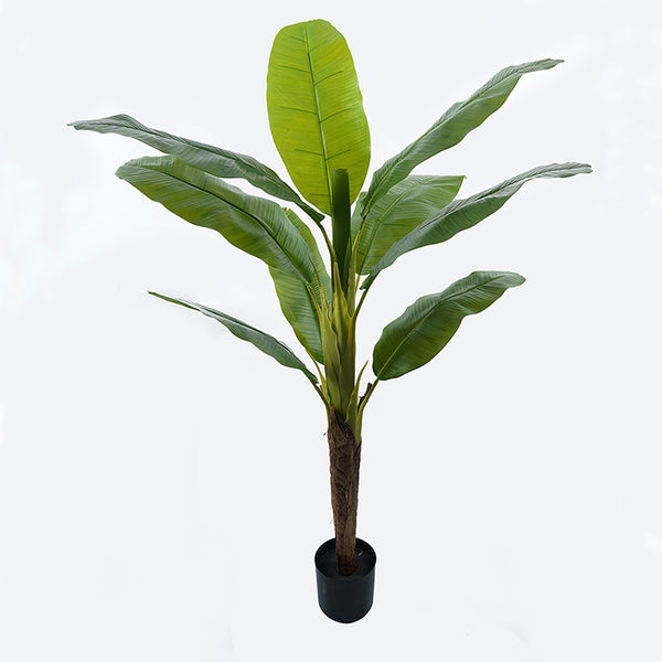 Plantă decorativă în ghiveci Banono, Sintetic, Verde, 95x160 cm