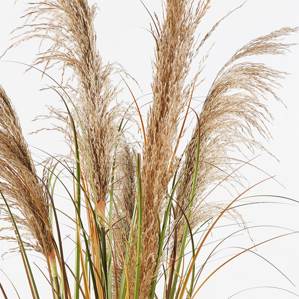 Planta decorativă în ghiveci Bulrush, Plastic, Verde, 65x120 cm