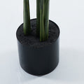 Plantă decorativă în ghiveci Calathea, Plastic, Verde, 68x120 cm, detaliu produs