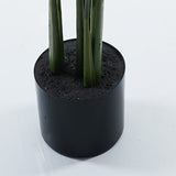 Plantă decorativă în ghiveci Calathea, Plastic, Verde, 68x120 cm