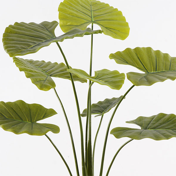 Plantă decorativă în ghiveci cu funcție Alocasia, Plastic, Verde, 90x120 cm