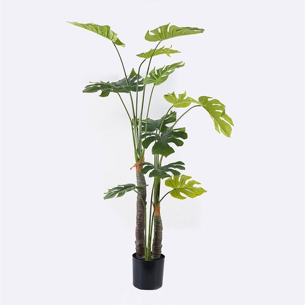 Plantă decorativă în ghiveci Deliciosa I, Sintetic, Verde, 90x160 cm