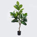 Planta decorativă în ghiveci Ficus Lyrata, Verde, sintetic, 70x130 cm