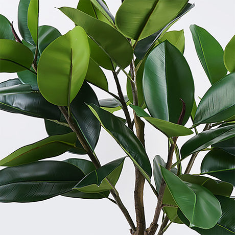 Planta decorativă în ghiveci Ficus Lyrata, sintetic, Verde, 70x130 cm
