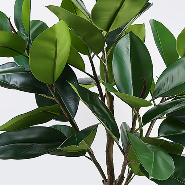Planta decorativă în ghiveci Ficus Lyrata, sintetic, Verde, 70x130 cm