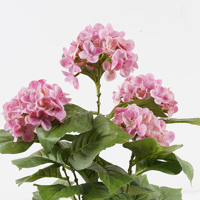 Plantă decorativă în ghiveci Hydrangea, Sintetic, Roz, 35x50 cm, imagine suplimentara