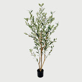 Planta Artificiala Plantă decorativă în ghiveci, Olia, Verde, 65x55x180 cm, Plastic