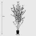 Plantă decorativă în ghiveci, Olia, Plastic, Verde, 65x55x180 cm, detaliu produs