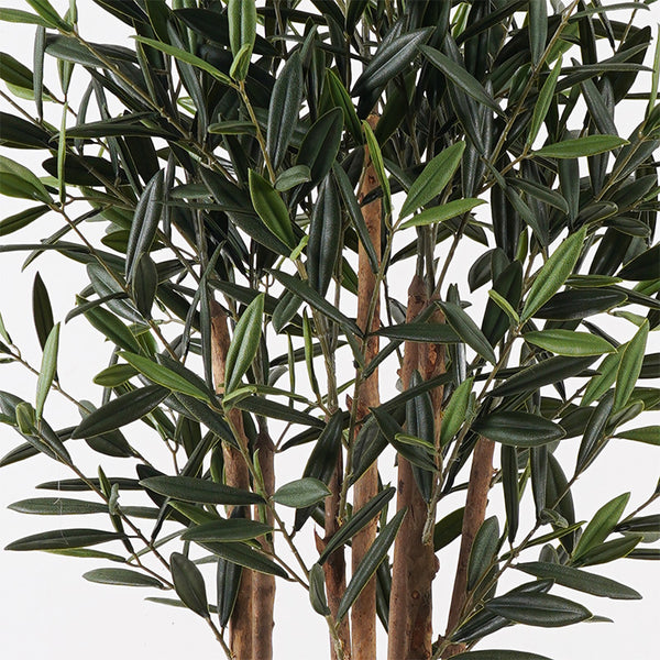 Plantă decorativă în ghiveci, Olia, Sintetic, Verde, 52x120 cm