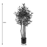 Plantă decorativă în ghiveci, Olia, Sintetic, Verde, 52x120 cm