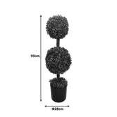 Planta decorativa în ghiveci verde Bolla II, 28x90 cm, imagine suplimentara
