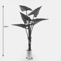 Plantă decorativă în ghiveci Wentii, plastic, verde, 130x180 cm, perspectiva suplimentara