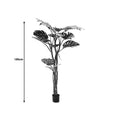 Planta decorativa Monstera III, Negru, inaltime 180 cm, perspectiva suplimentara