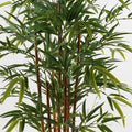 Plantă decorativă Rhapis Palm, Verde, Plastic, 120 cm înălțime, 60x60x120 cm, imagine suplimentara