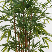 Plantă decorativă Rhapis Palm, Verde, Plastic, 120 cm înălțime, 60x60x120 cm, imagine suplimentara