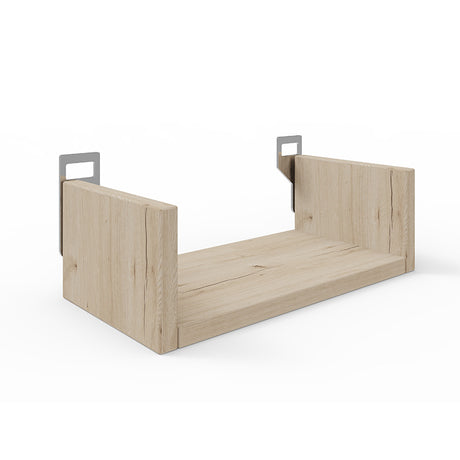 Polita de perete cu spatiu de depozitare Derva, Lemn de stejar, 30x15x10 cm