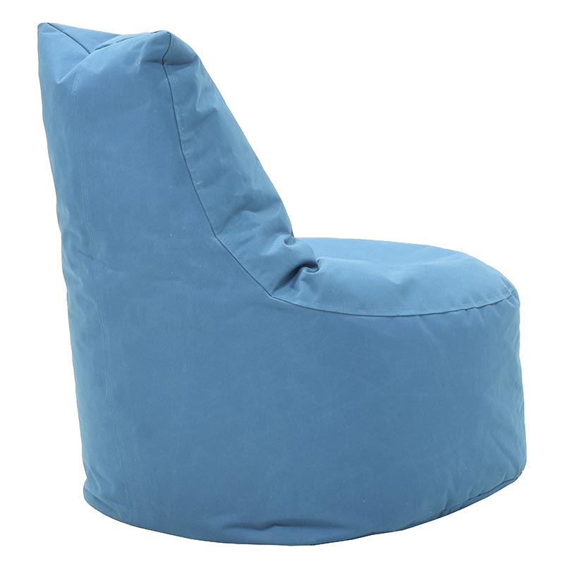 Puf bean bag, impermeabil, albastru deschis, 65x65 cm - Albastru Deschis