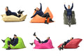 Puf Bean Bag Impermeabil Pigro, Gri, 175x135x25 cm, imagine suplimentara