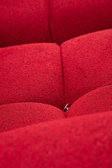 Puf Bubble Pouffe - Red, Roșu, 95x45x95 cm