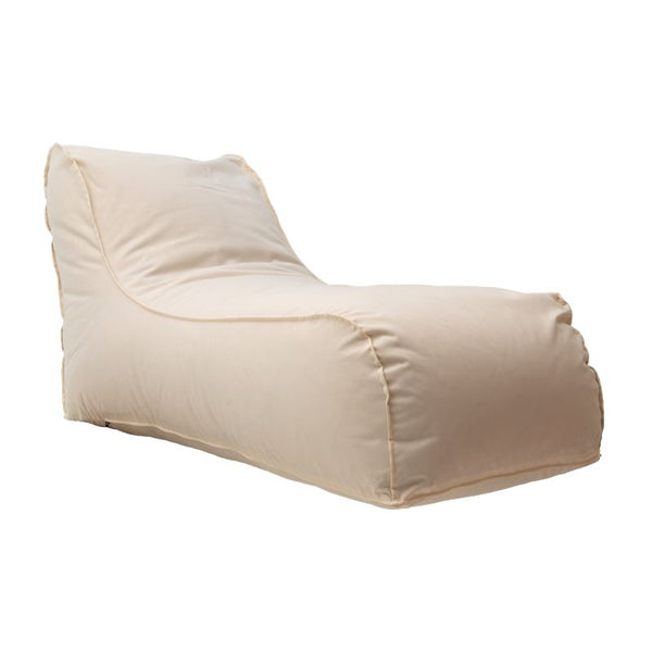 Puf de dormit Lara 100% impermeabil, Bej - Rosu, 150x60 cm