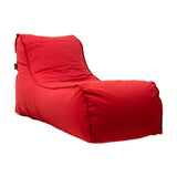 Puf de dormit Lara 100% impermeabil, Bej - Rosu, 150x60 cm - Rosu