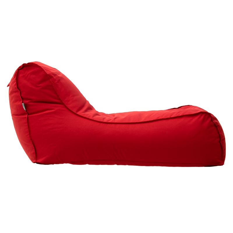 Puf de dormit Lara 100% impermeabil, Bej - Rosu, 150x60 cm - Rosu