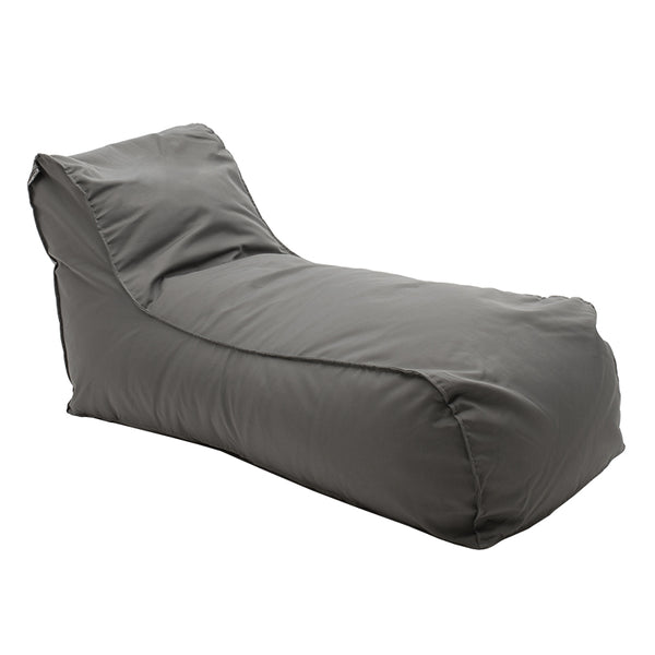 Puf Lara 100% impermeabil, Gri inchis, 150x60x40 cm